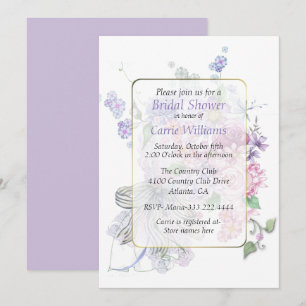 Floral Bouquet Bridal Shower Invitation