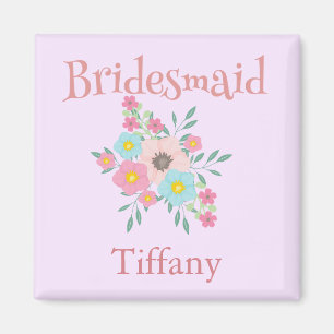 Floral Bouquet Bridesmaid Magnet