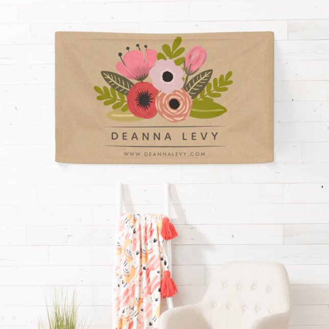 Floral Bouquet Business Promotional Banner Sign (Insitu)