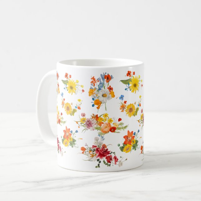 Floral Bouquet Collection Mug (Front Left)