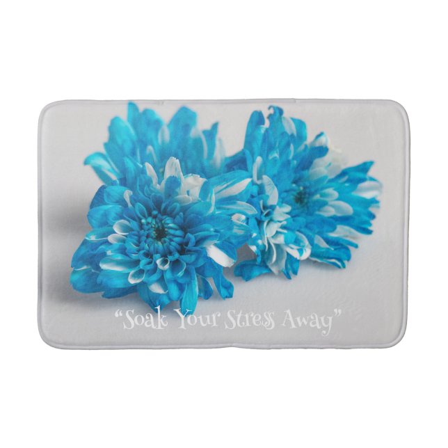 Floral Bouquet Elegance Memory Foam Bath Mat (Front)