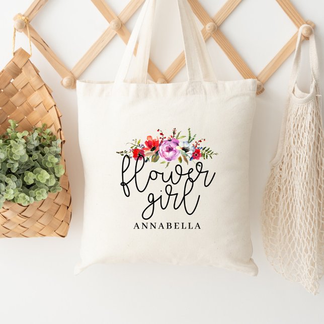 Floral Bouquet Flower Girl Tote (Creator Uploaded)