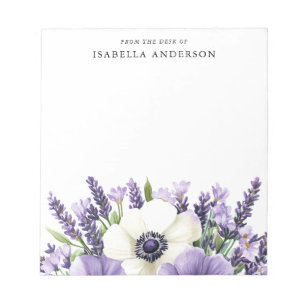 Floral Bouquet From the Desk of Personalised Notepad