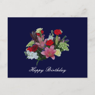 Floral Bouquet happy birthday Postcard