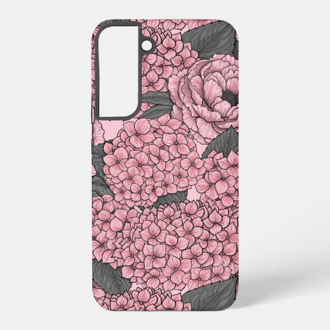 Floral bouquet in pink samsung galaxy s22+ case (Back)