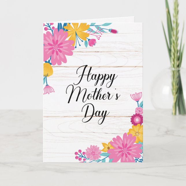 Floral Bouquet Mother's Day  Card (Front)