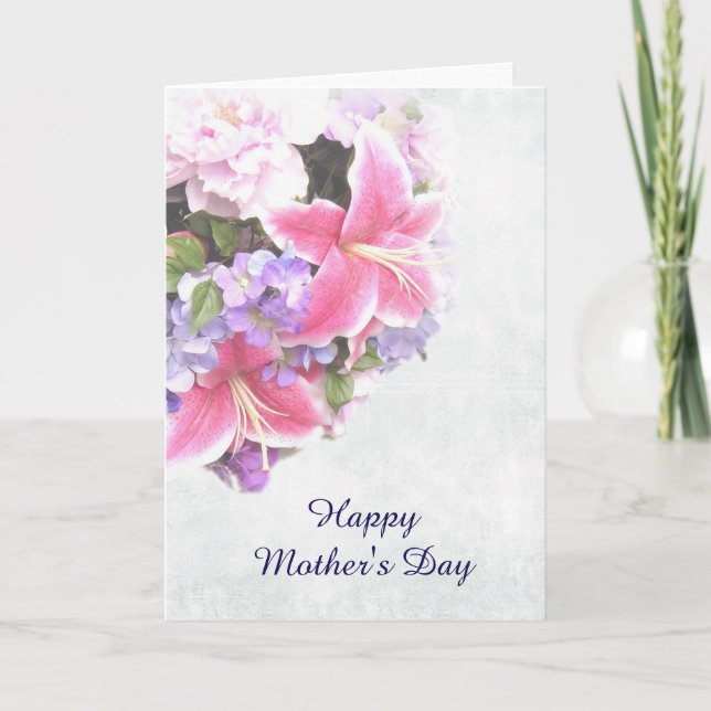 Floral Bouquet Mother's Day Card (Front)