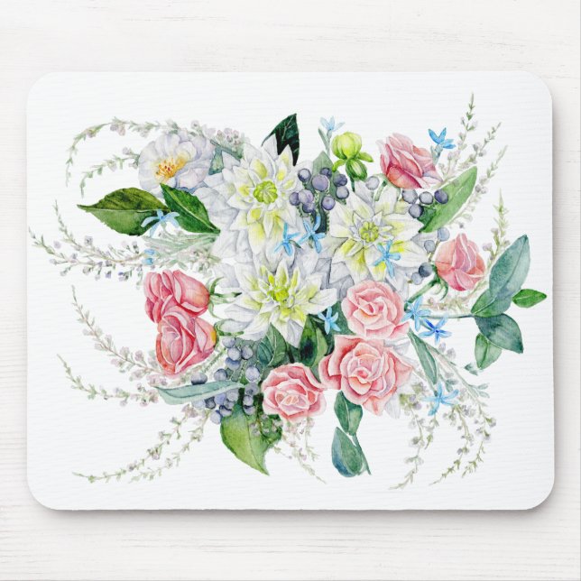 Floral Bouquet Mouse Mat (Front)