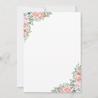 Floral Bouquet of Flower Invitation