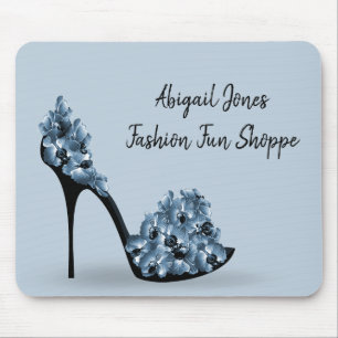 Floral Bouquet on High Heel Mouse Mat