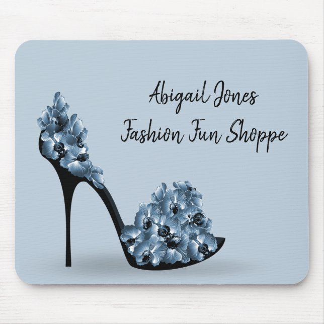 Floral Bouquet on High Heel Mouse Mat (Front)