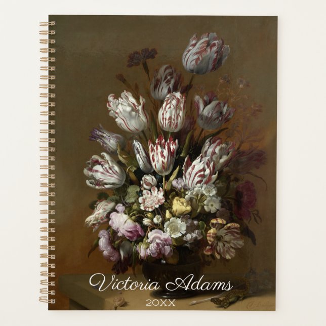 Floral Bouquet - Personalised Vintage Fine Art Planner (Front)