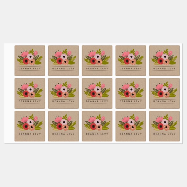 Floral Bouquet Personalized Editable (Sheet)