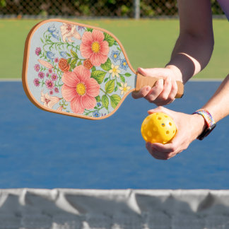 Floral Bouquet Pickleball Paddle