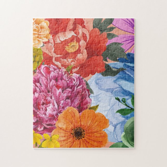 Floral Bouquet Puzzle - Colorful  (Vertical)