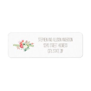 Floral Bouquet - Return Address Labels