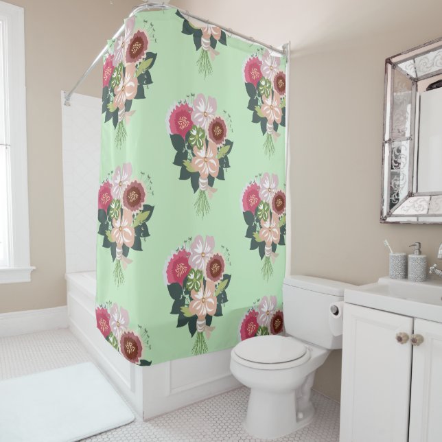 Floral Bouquet Shower Curtain (In Situ)