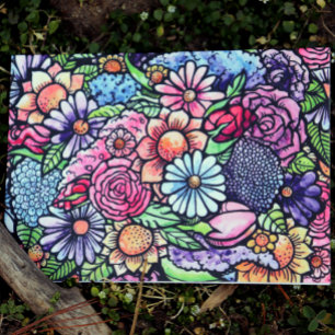 Floral Bouquet Spring Flower  Card