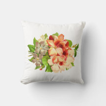 Floral Bouquet Throw Pillow