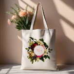 Floral Bouquet Tote Bag<br><div class="desc">This floral bouquet tote bag is perfect for any occasion.  Personalise with your name and make it yours</div>