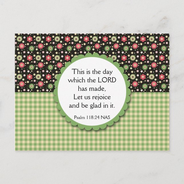 Floral Bouquet Variety Postcard Bible Verse (Front)