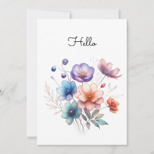 Floral Bouquet Watercolor Illustration Customise