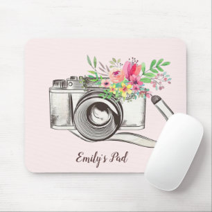 Floral Bouquet with Camera Mouse Pad