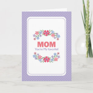 Floral Bouquet You're my favourite Mother's Day Invitation