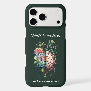 Floral Brain Therapist Digital Boundaries Custom