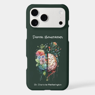 Floral Brain Therapist Digital Boundaries Custom