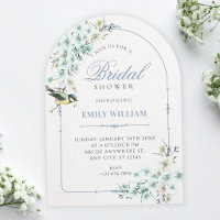 Floral branch bird bridal shower