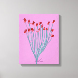 Floral branch canvas print