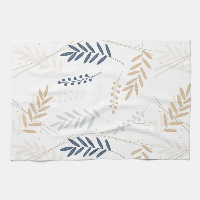 floral branch              tea towel (Horizontal)