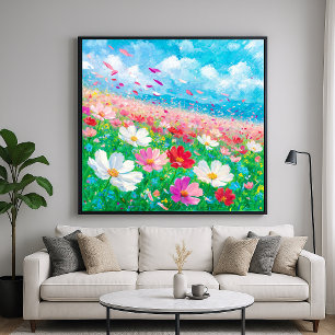 Floral Breeze - Painting Style Art Poster