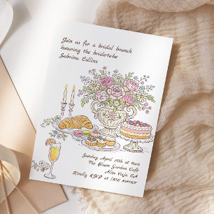 Floral Bridal Brunch Garden Party Invitation