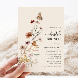 Floral Bridal Brunch Invitation