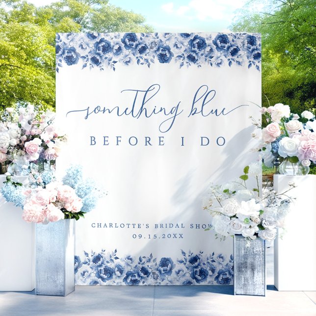 Floral Bridal Shower Backdrop Tapestry (Creator Uploaded)