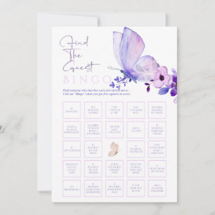 Floral Bridal Shower Bingo Game Invitation