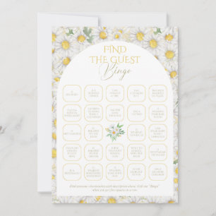 Floral Bridal Shower Bingo Game Invitation