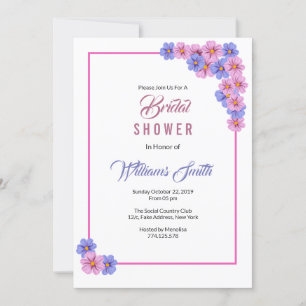 Floral Bridal Shower Invitation