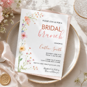 Floral Bridal Shower  Invitation