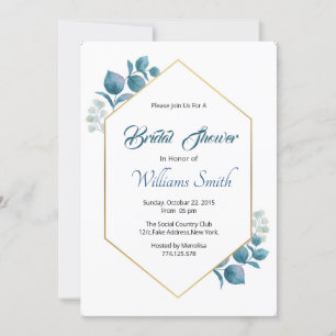 Floral Bridal Shower Invitation