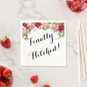 floral bridal shower napkins