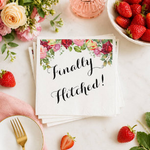 floral bridal shower napkins