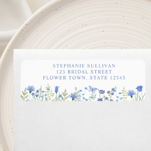 Floral Bridal Shower Return Address