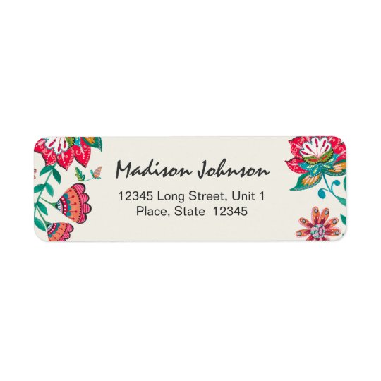 Floral | Bridal Shower | Return Address Labels