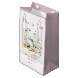 Floral Bridal Shower Tea Party Small Gift Bag