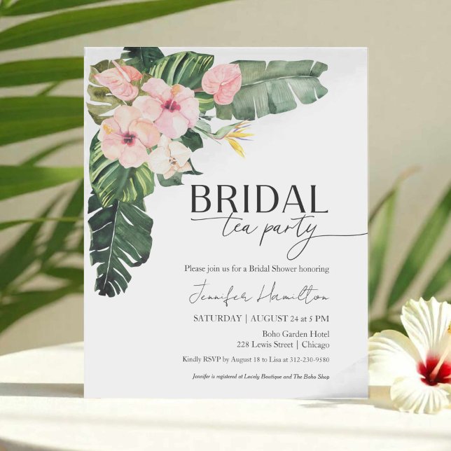 Floral Bridal tea Party Bridal Shower Invitation (Creator Uploaded)
