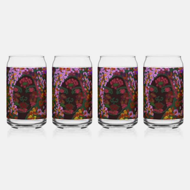 Floral Bride Can Glass (Front)