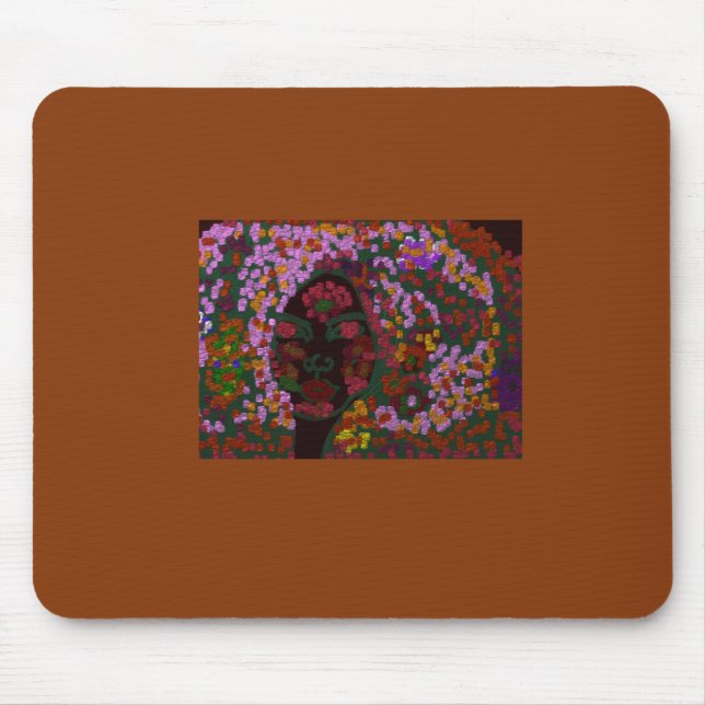 Floral Bride Mouse Mat (Front)